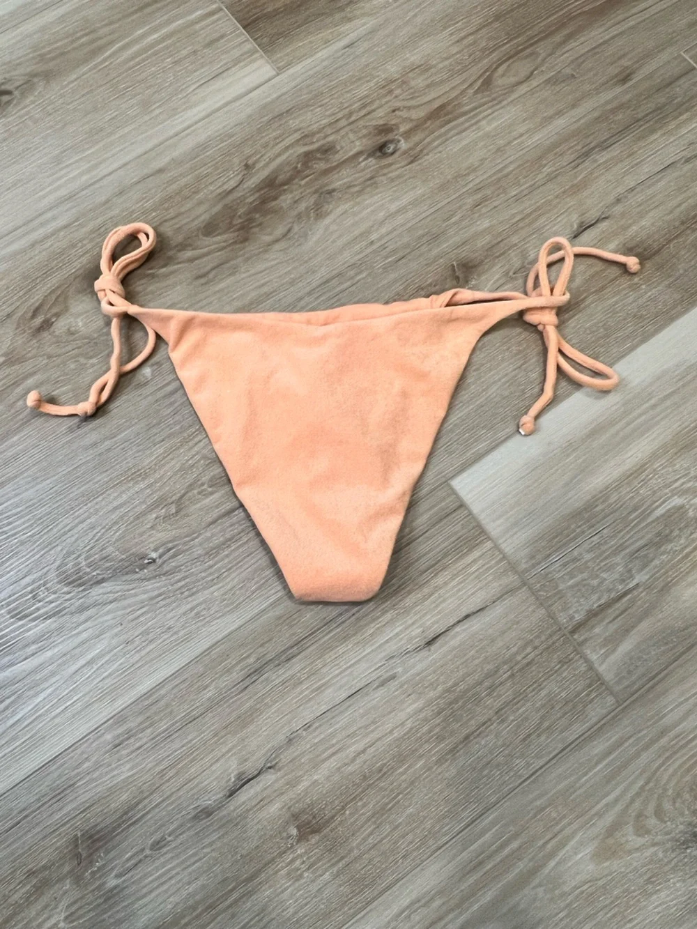 L Space Orange Tie-Side Bikini Bottoms Size Medium
